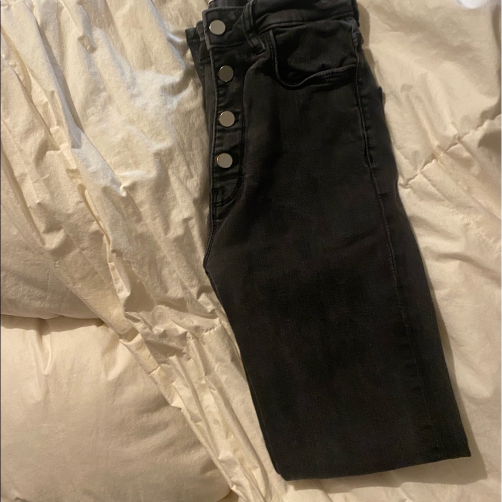 Zara super skinny button up jeans